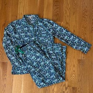 J Crew women’s cotton button down pajama set